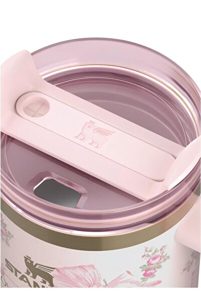 Stanley The X LoveShackFancy Stainless Steel Vacuum Insulated Tumbler 40oz Pink bow