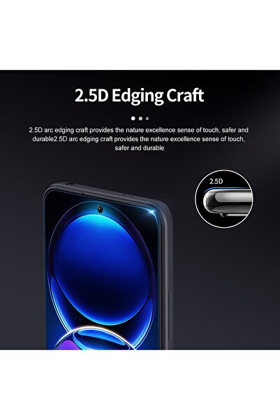 Flippy Tempered Glass Screen Protector for OnePlus 12, Full Glue, Black Edges, Transparent