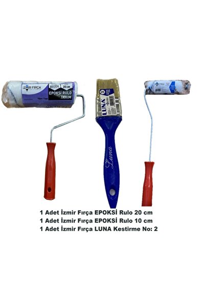 İzmir Fırça Epoksi Rulo Seti Isonem Ms 82 ve Thermal Paint İçin Epoksi Rulo 2...