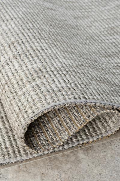 Colore Home Jute Straw Gray Knitted Non-Slip Base Washable Sisal Carpet Jute Runner
