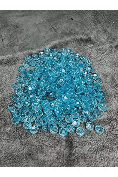 Mos Tespih 10 Gram Akrilik Özel Mavi 10mm Boncuk (21-23 Boncuk)