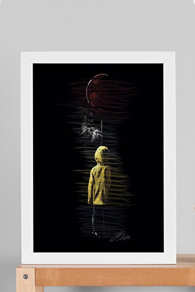 Saturn Pennywise It O Framed Painting - Aesthetic Poster