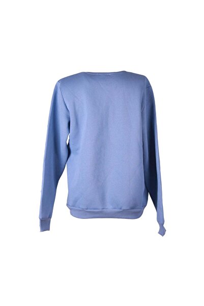 trender 3 İp Ş cu căptușeală din fleece O Sweat albastru pentru femei tricou 26KL71S95002