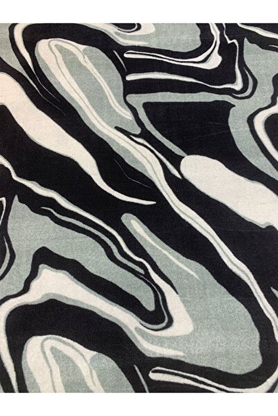 Yiğit Kumaş Țesătură fleece cu model de valuri negru gri – țesătură de iarnă ...