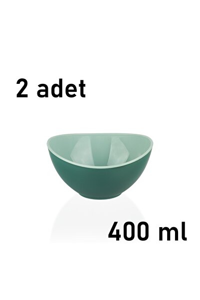 Mons 2 Adet Kase Qlux İdeas Bpa İçermez Çift Renkli Kase Sofra Salata Cips Kuruyemiş Kasesi L-00468