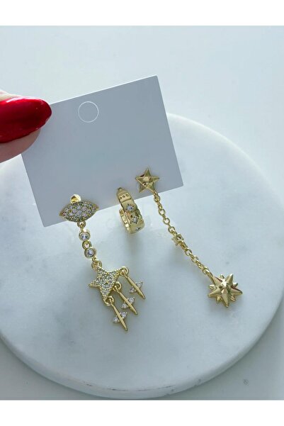 Venus Design Çelik 3lü Küpe Seti