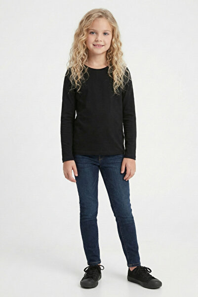 Ceylin Fashion Kız Çocuk %100 Pamuk Uzun Kollu T-Shirt CF-25033