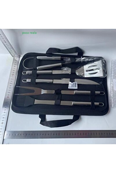 Flippy Set of 5 Grill Utensils, Stainless Steel, Oxford Bag, Silver