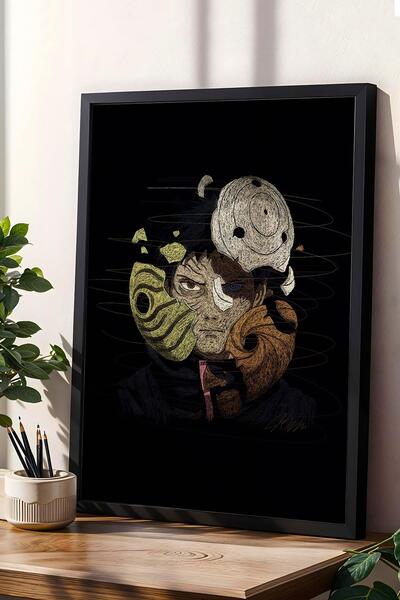 Saturn Obito Uchiha Naruto Pictură înrămată Anime Manga - Poster estetic