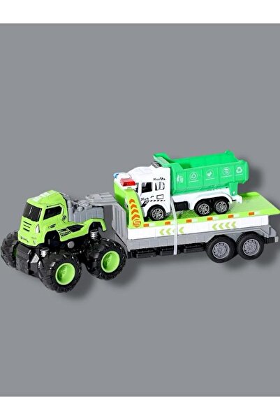 SAZE Klx600-365 Vardem Friction Die-Cast 4X4 Truck Carrying Cleaning Vehicles Length:26.5 cm