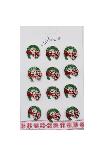 Flippy Set 12 Brose Martisor Primavara 2 Buburuze in Potcoava Noroc