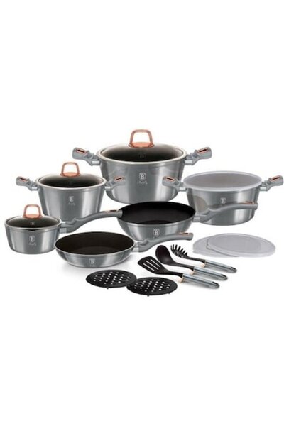 Berlinger Haus 18-piece Cookware Set (Moonlight Collection)