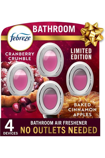 Febreze Bathroom Air Freshener - Baked Cinnamon Apples & Cranberry Crumble, 1 Count