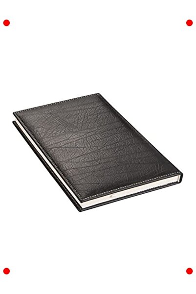 markentegra 2026 Dated Luxury Leather Daily Agenda Black