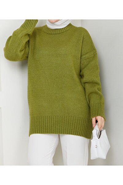 Vaniza Standard Size Crew Neck Oversized Sweater