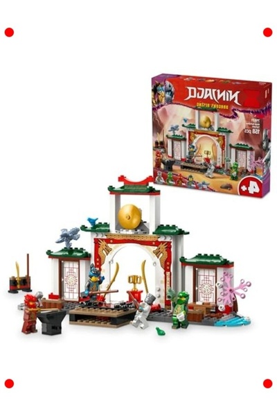 markentegra مجموعة بناء معبد التنين النينجا - مع 4 شخصيات صغيرة