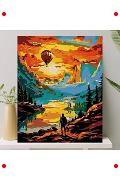 larstkas Sayılarla Boyama Tuval Seti (40x50cm) - Komple Kit