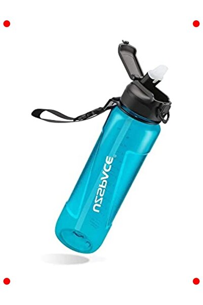 markentegra Tritan Water Bottle with Straw 850 ml Turquoise