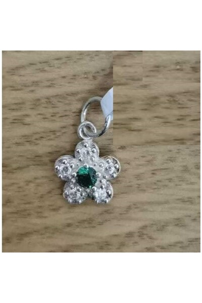 Jolie Silver Pandantiv din argint 925, Jolie Silver, model floral cu pietre, ...