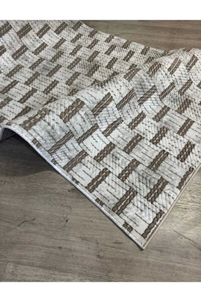 Nesrin KAYMAZ JEL TABAN MODERN KESME YOLLUK LEKE TUTMAZ SALON MUTFAK KORİDOR HALISI KAHVERENGİ