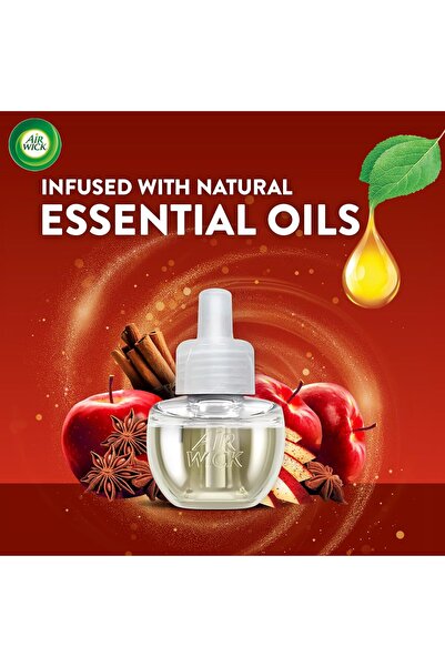 Air Wick Plug in Scented Oil Refill, 10 ct, Apple Cinnamon Medley