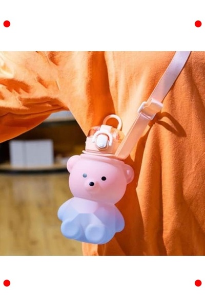 markentegra Teddy Bear Model Student Water Bottle - 800ml Bpa Free