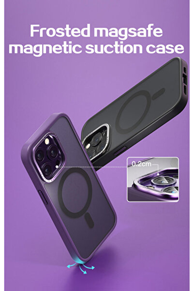 Tech&bello accessories iPhone 13 Pro Magsafe Camera Protruding Lens Protected Shock-Absorbing Phone Case