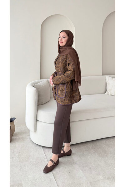 Sianzo ETNİK DESEN OVERSİZE CEKET