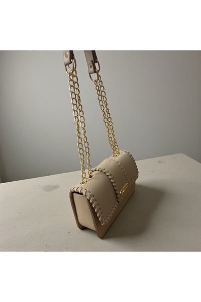 Gözde Mağazacılık حقيبة كتف نسائية ذات مظهر أنيق وتفاصيل محبوكة