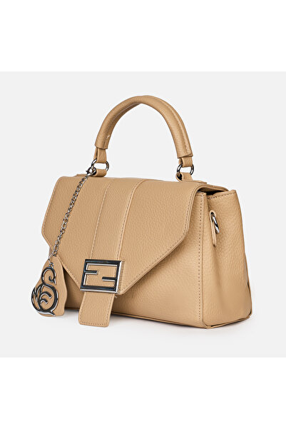 LanaFashion Geanta eleganta din piele ecologica cu clapetă și detalii metalic...