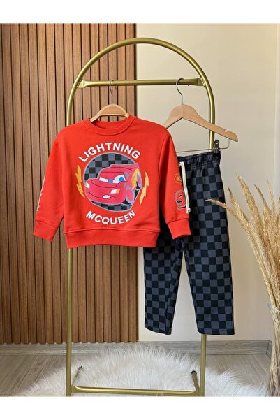 MİNİKO KİDS Lucco Boys' Lightning Model 3-Ply Non-Iron Tracksuit Set