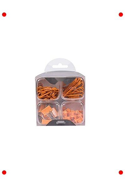 markentegra Paper Clip and Thumbtack Set - Rainbow Theme (Orange Box)