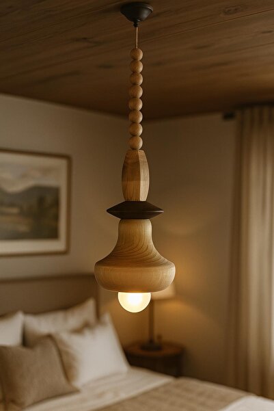 KTM WOODEN CENTER Ahşap luxury Avize