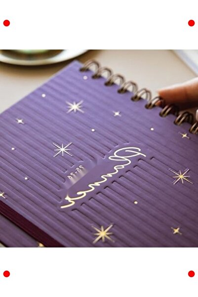 markentegra A5 Spiral Bound 16 Month Academic Planner - Burgundy