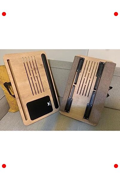 markentegra Folding Cushioned Laptop Stand with Phone Compartment