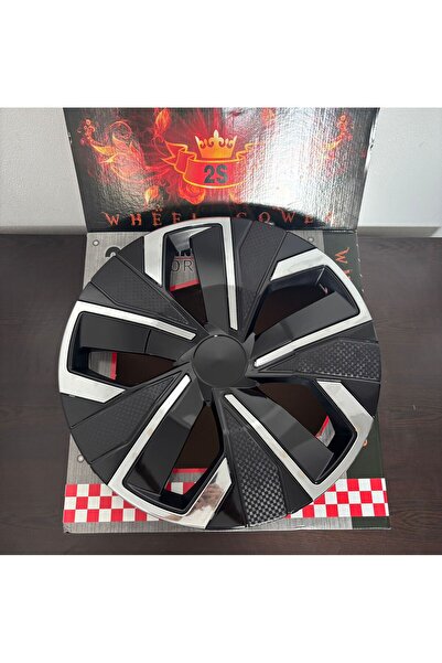 Universal 14"inç Her Araçla Uyumlu Krom Çıtalı Jant Kapağı 4'lü Takım