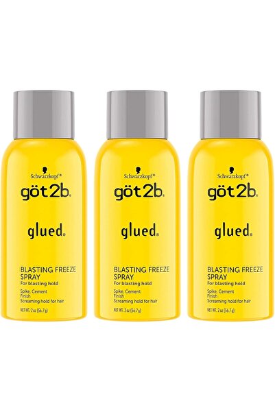Got2B Glued Blasting Freeze Spray Travel Size 2 oz (Pack of 3)