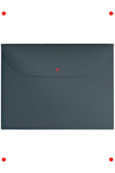 ulupazarlama Gray A4 Snap Closure, 2-Pocket Privacy File Folder