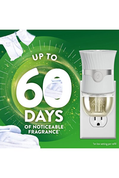 Air Wick Plug in Scented Oil Refill, 10ct, Fresh Linen (Eco Friendly Pack)
