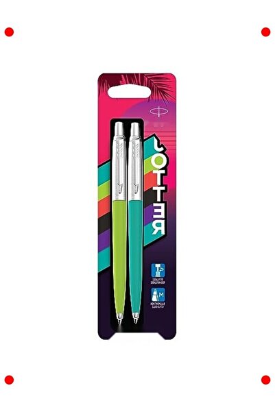 markentegra Set of 2 Retro Ballpoint Pens - Medium Point, Blue Ink