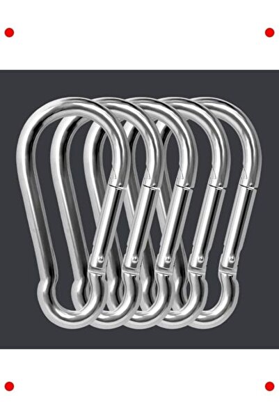 markentegra 5 قطع من أقفال الكارابينر المرنة المصنوعة من الفولاذ المقاوم للصدأ