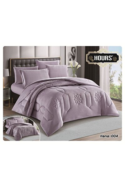 HOURS Lina winter bedspread, single and a half size, plain velvet