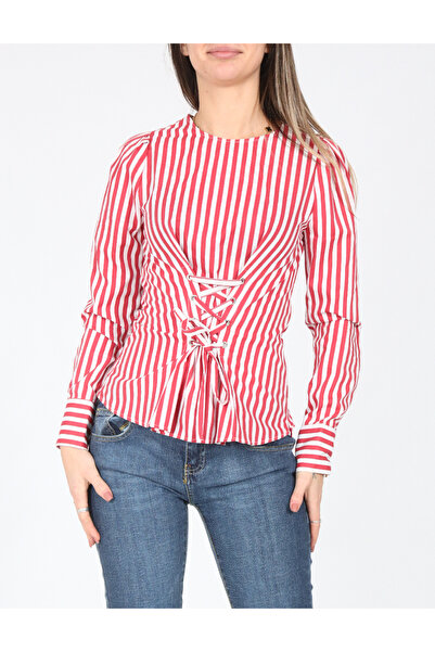 Evendi Blouse, Red/White