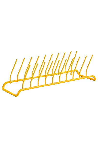 TEZPAZAR Rinnig Metal Tabaklık Uzunluk 28 Cm Tezgah Üstü Bulaşıklık Sarı Taba...