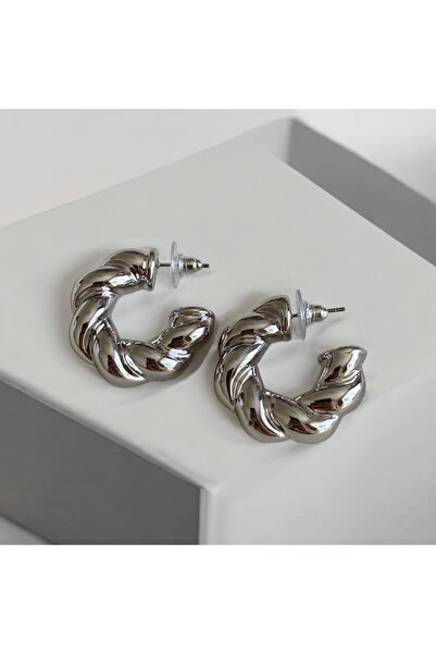 Twinssis Accessories Large Twisted Hoop Earrings