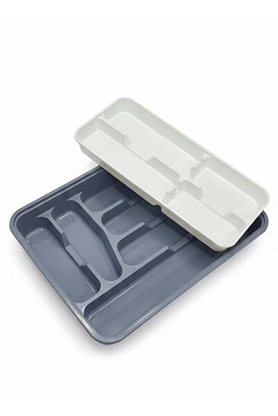 Roomlyne Cutlery Drawer Organizer - Kitchen Utensil Storage Tray, Pack of 2 (...