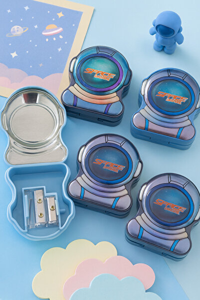 NaSaDAN Astronot Metal Çift Hazneli Kalemtıraş (Tekli) – Space Travel Temalı ...