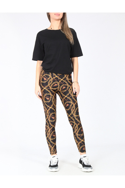 Evendi Tights, Black/Yellow