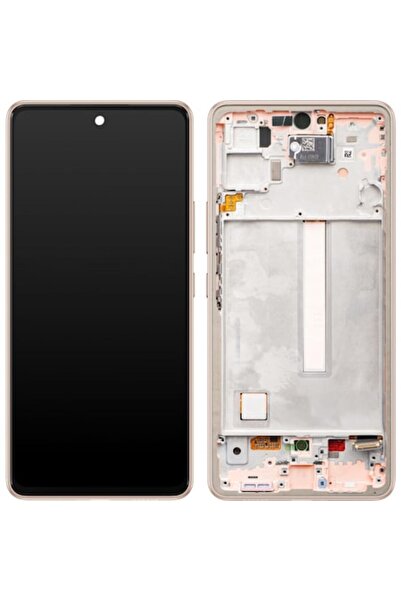 Samsung Galaxy A53 5G A536 Touchscreen Display with Frame - Peach (GH82-28024D)