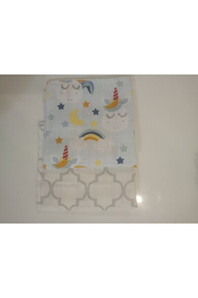 Bahar 25×25 سم |   قطعة قماش مسلين لمسح الفم - مصنوعة من القطن بنسبة 100%، ذا...